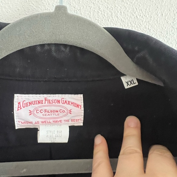 Vintage Filson Navy Button Up, size XXL - Picture 5 of 7